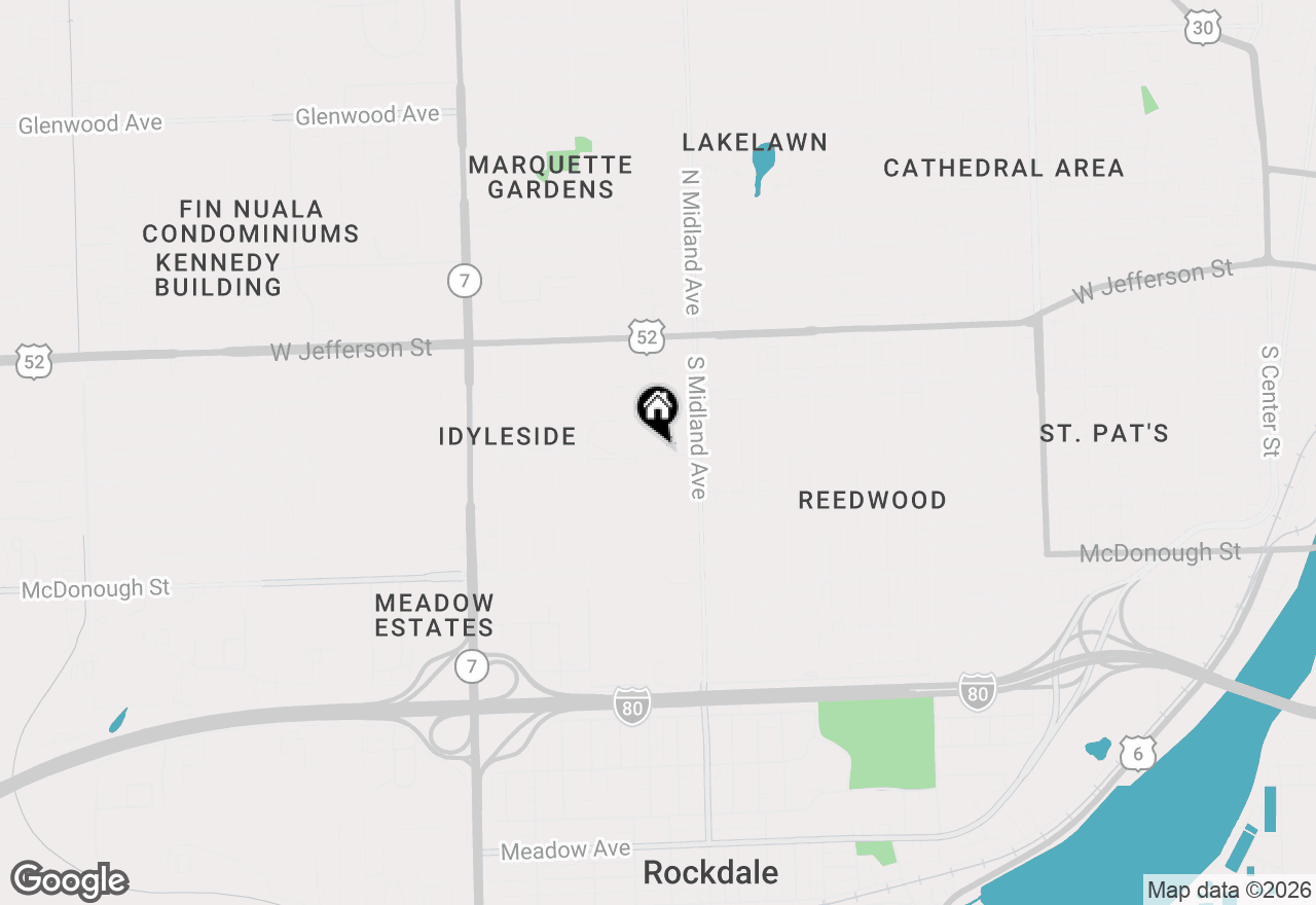 Map of 1420 Woodbridge Road #3A, Joliet, IL 60436