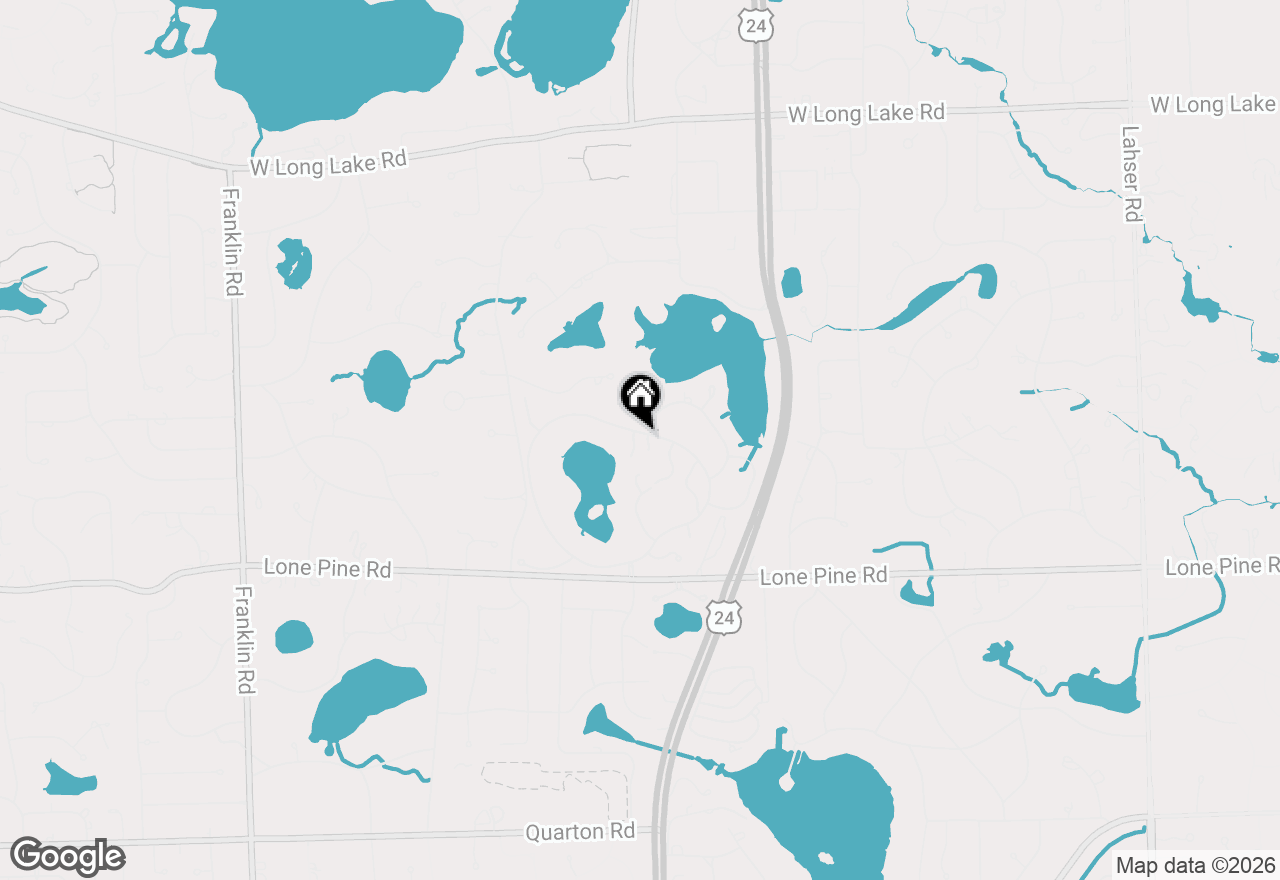 Map of 4708 Buckby Cross, Bloomfield Hills, MI 48302