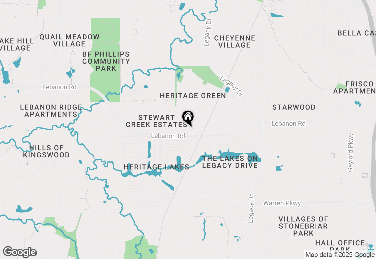 Map of 4400 Ballymena Drive, Frisco, TX 75034