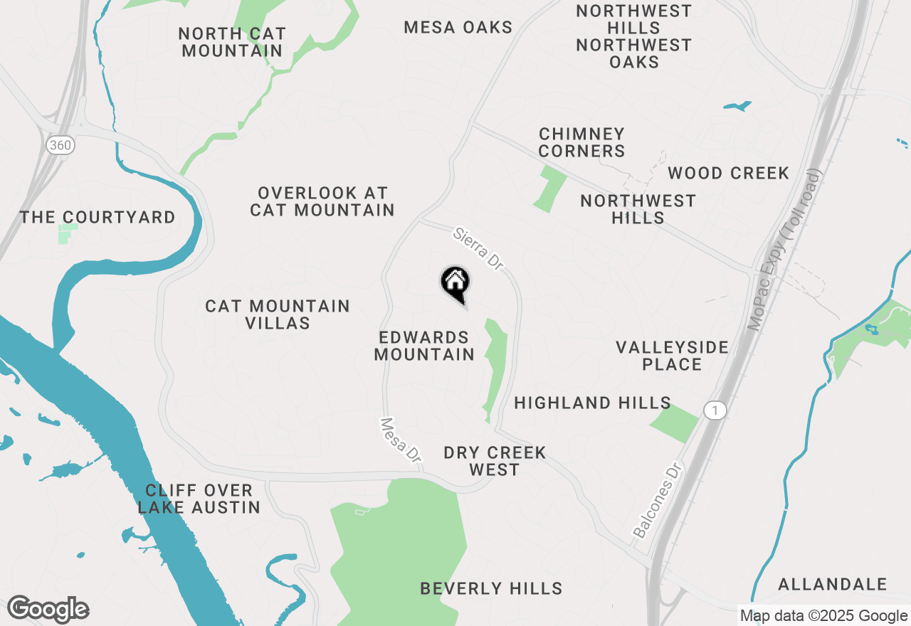 Map of 6300 Bon Terra Dr, Austin, TX 78731