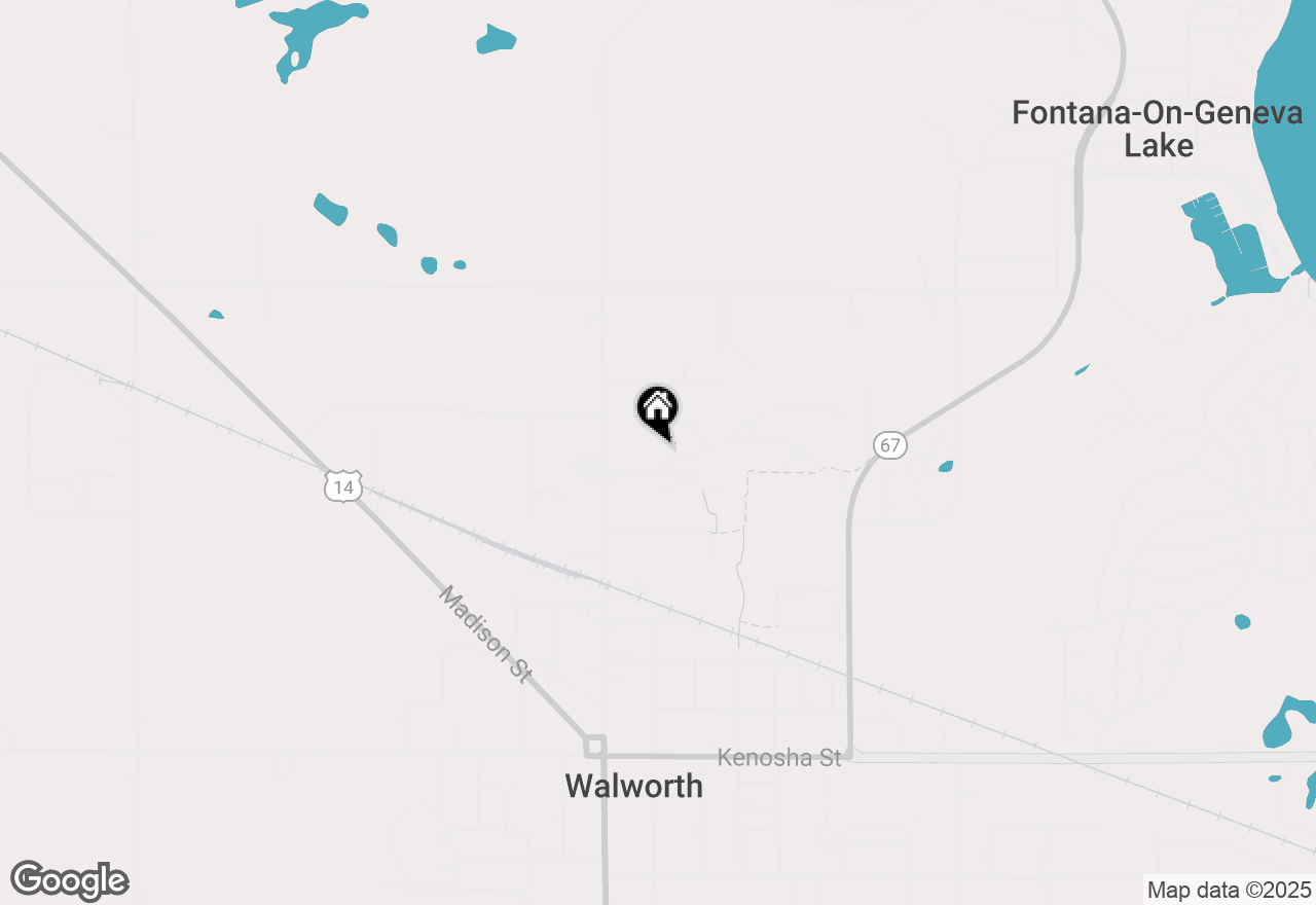 Map of 460 Fox Ln, Walworth, WI 53184