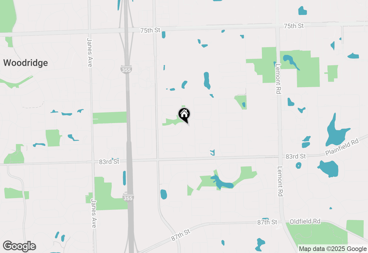 Map of 1807 Nottingham Road, Woodridge, IL 60517