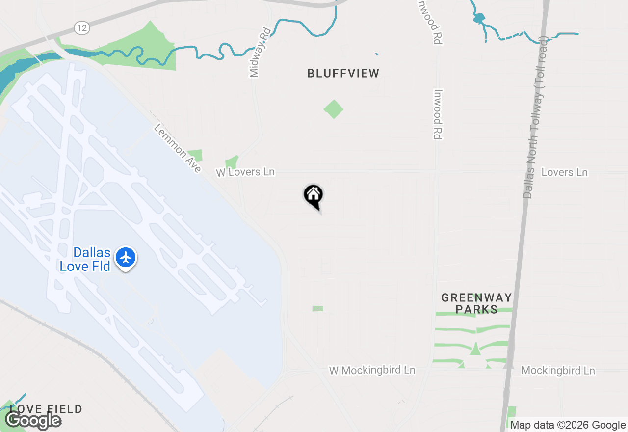 Map of 4527 Hopkins Avenue, Dallas, TX 75209