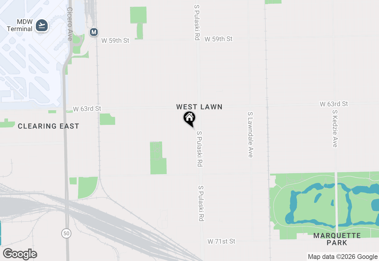 Map of 6422 S Komensky Avenue, Chicago, IL 60629