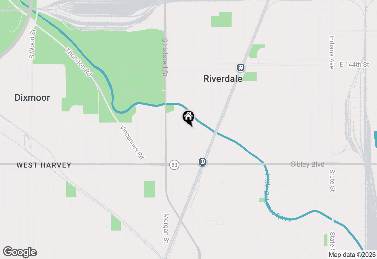 Map of (Address confidential), Harvey, Illinois 60426