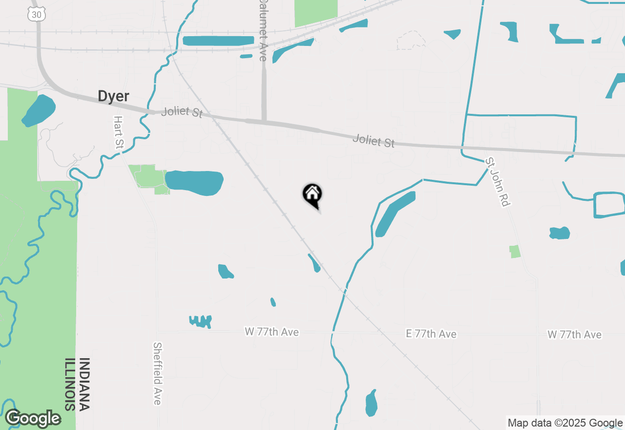Map of 2449 Flat Rock Road, Dyer, IN 46311