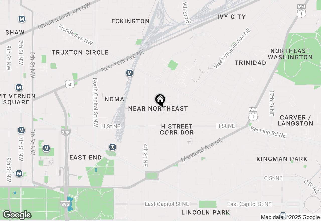 Map of 607 K Street Ne, Washington, DC 20002