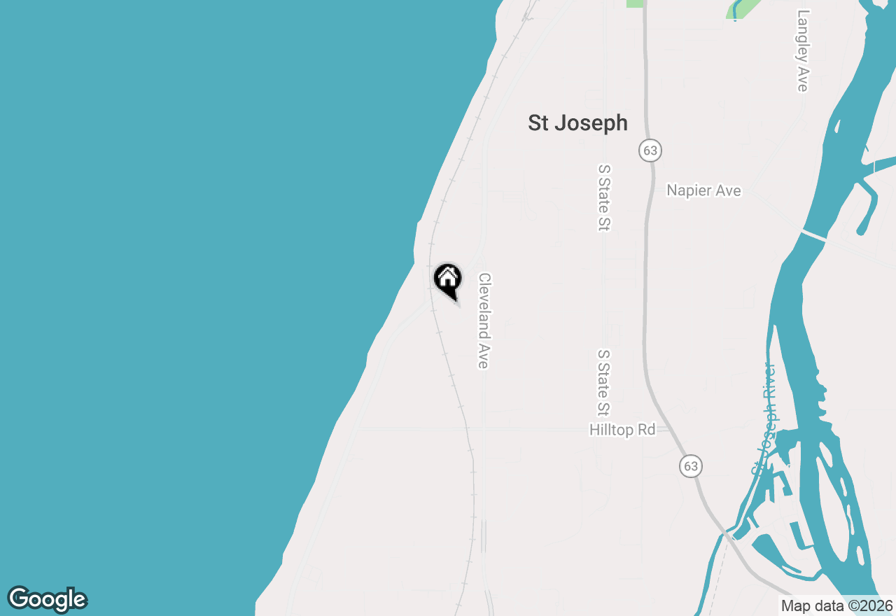 Map of 213 Ward Avenue, St. Joseph, MI 49085