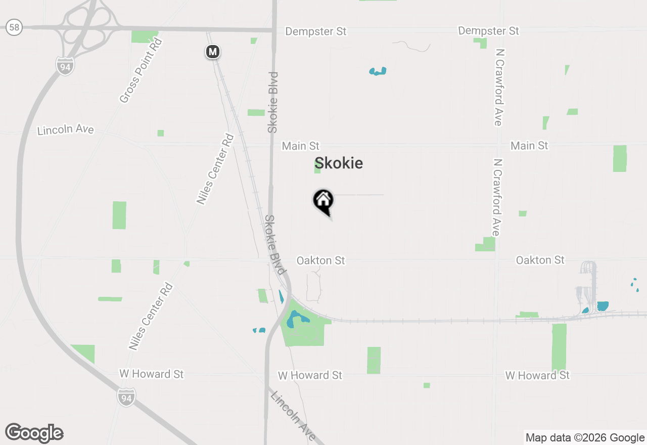 Map of 8118 Kenton Avenue, Skokie, IL 60076