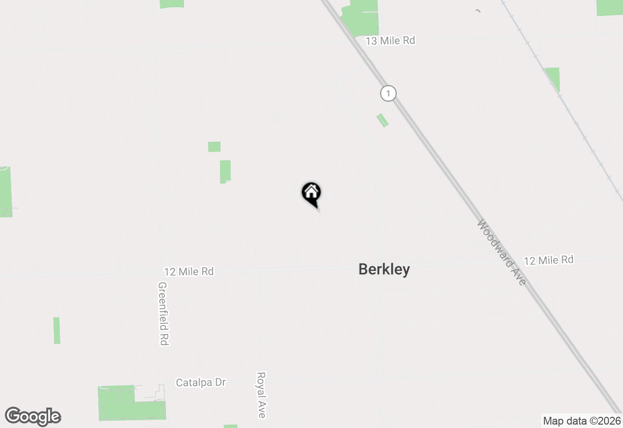 Map of 3847 Robina Avenue, Berkley, MI 48072