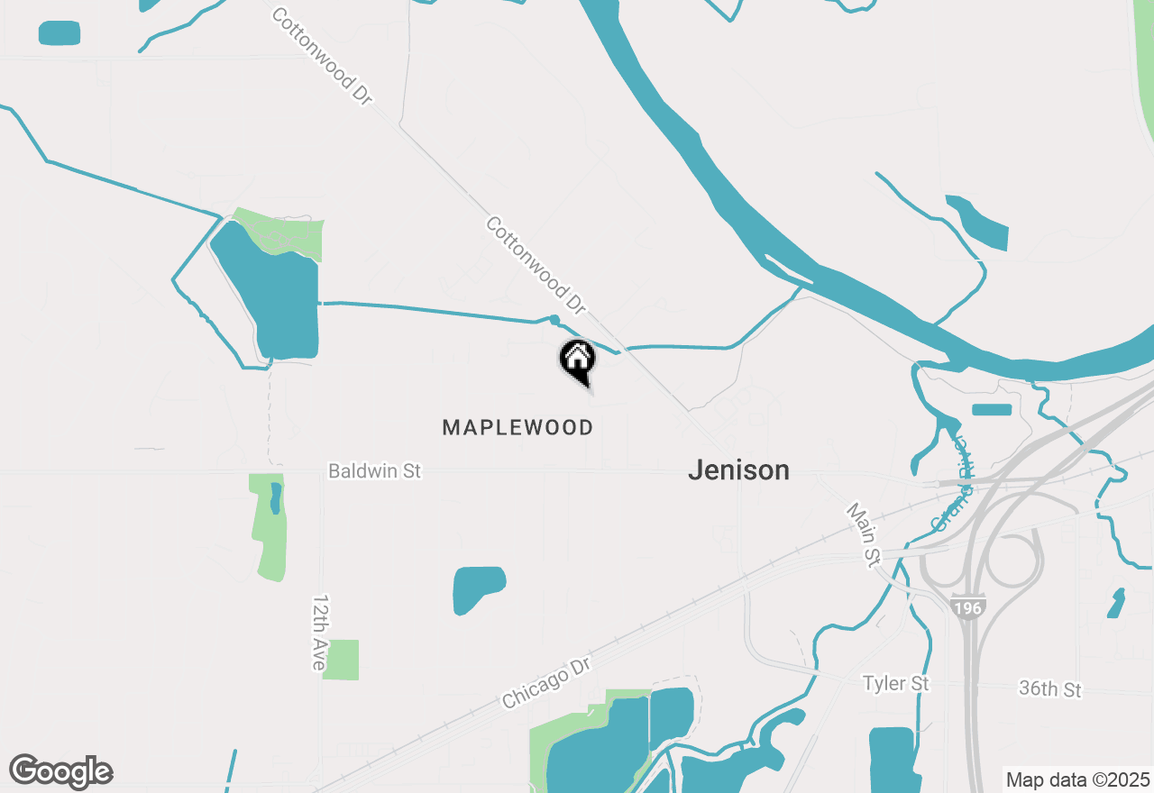 Map of 7731 Coachmans Lane, Jenison, MI 49428