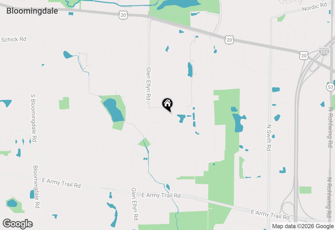 Map of 210 Stoneybrook Lane, Bloomingdale, IL 60108