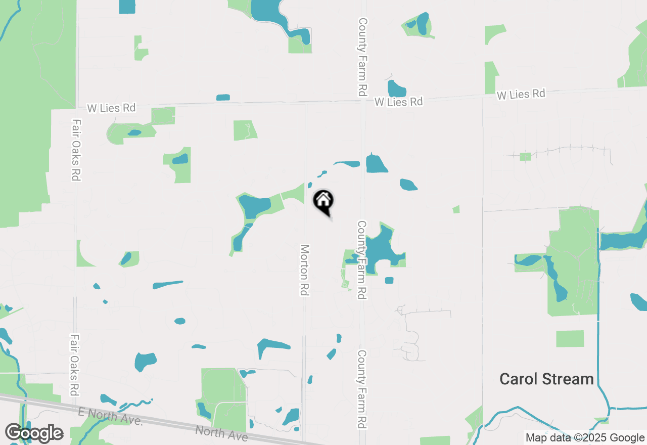 Map of 848 Birchbark Trail, Carol Stream, IL 60188