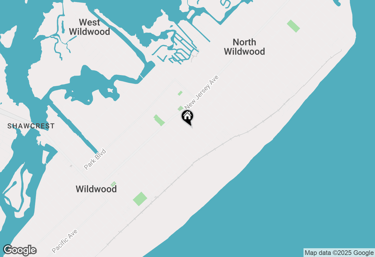 Map of 208 E Maple Avenue, Wildwood, NJ 08260
