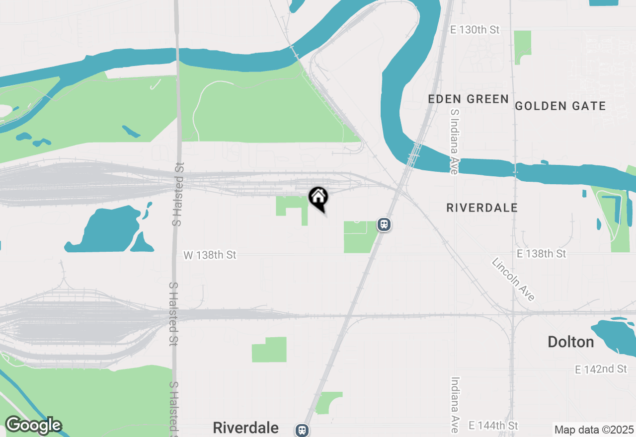 Map of 13621 S School Street, Riverdale, IL 60827