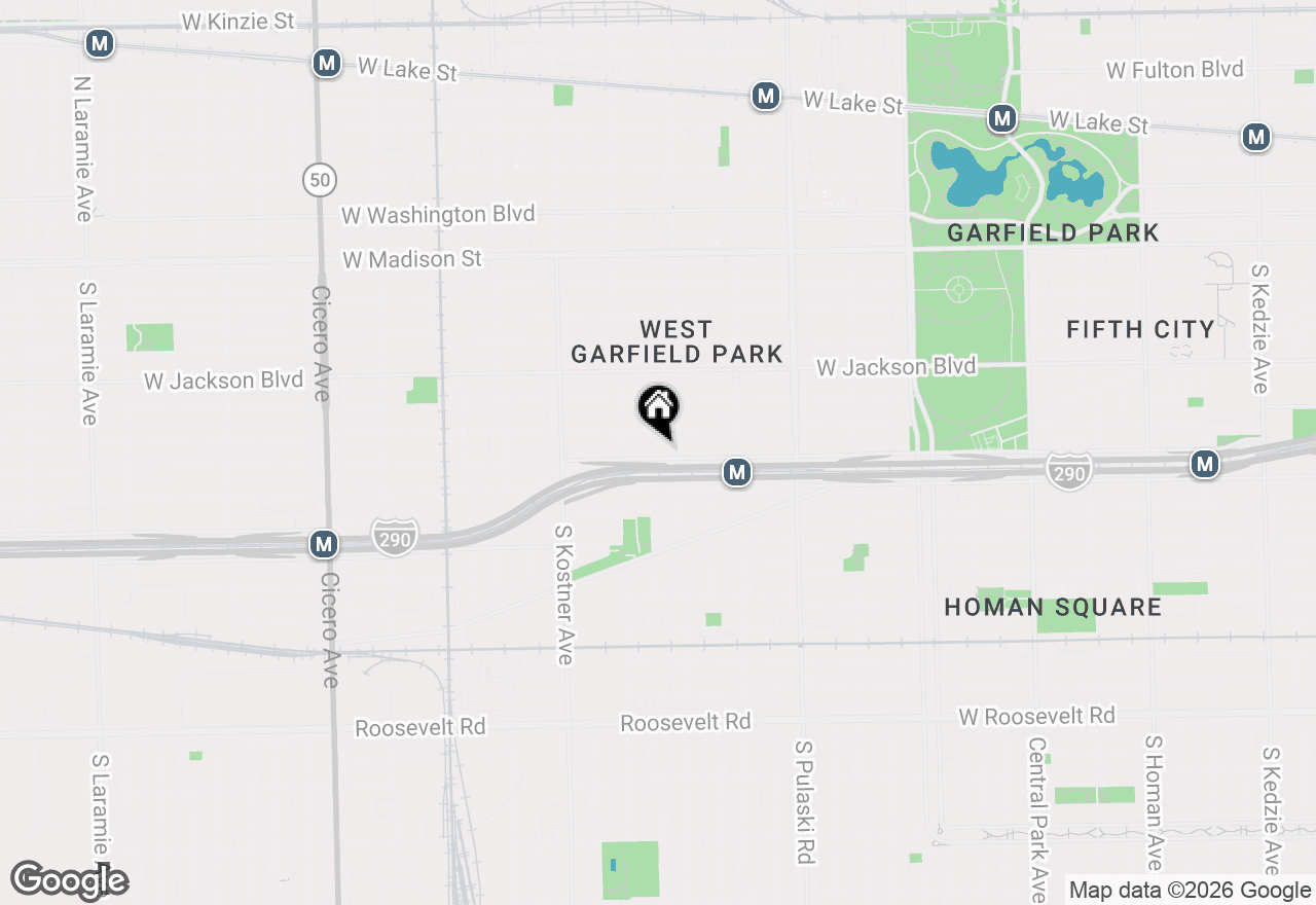 Map of (Address confidential), Chicago, Illinois 60624