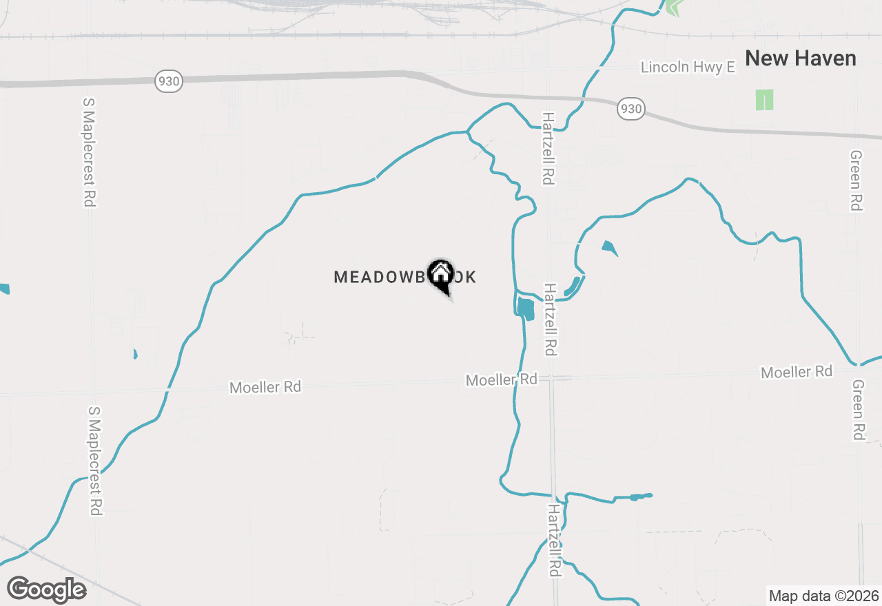 Map of 1356 Melbourne Drive, New Haven, IN 46774