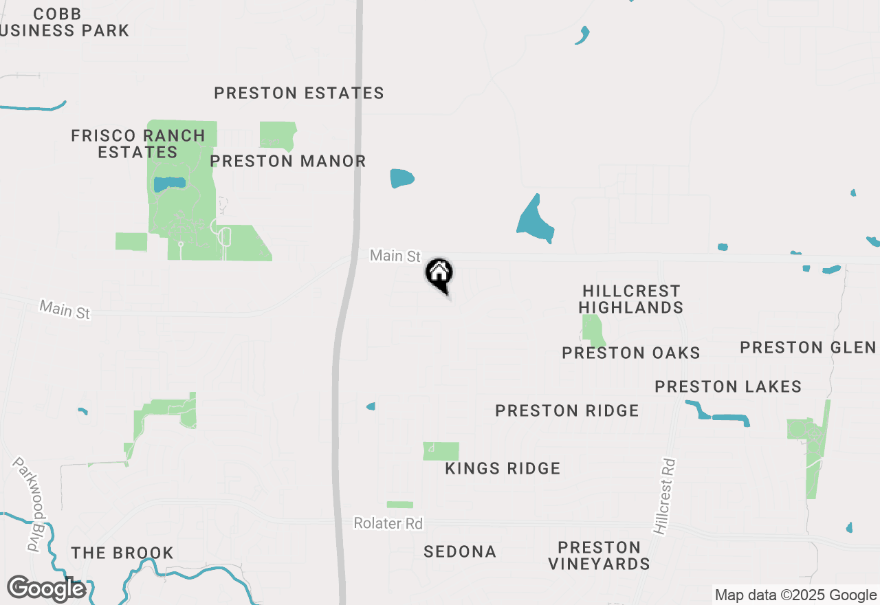Map of 9558 Hedge Street, Frisco, TX 75035