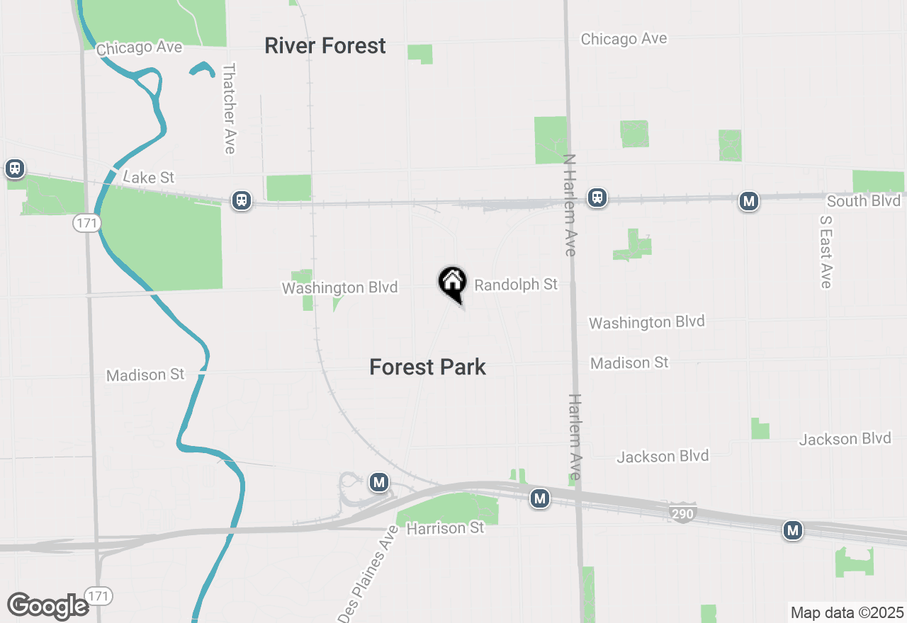 Map of 232 Des Plaines Avenue, Forest Park, IL 60130