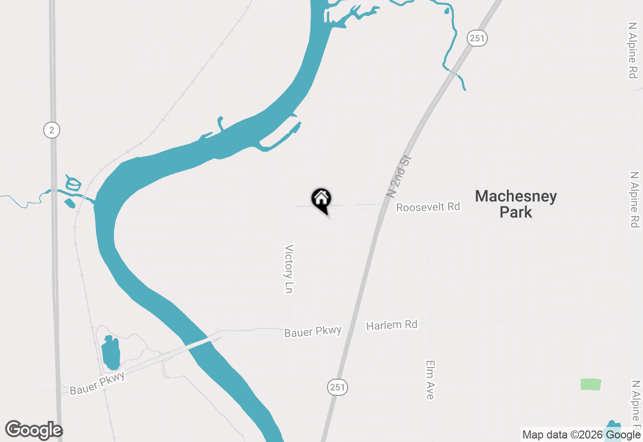 Map of 415 Pershing Avenue, Machesney Park, IL 61115
