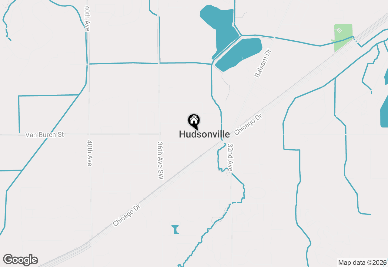 Map of 6641 Van Buren Street, Hudsonville, MI 49426