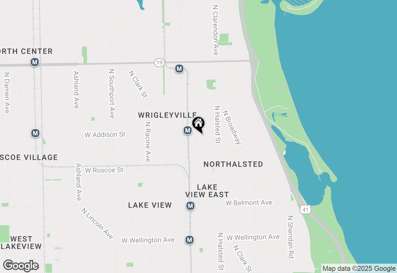 Map of 3544 N Fremont Street #4S, Chicago, IL 60657