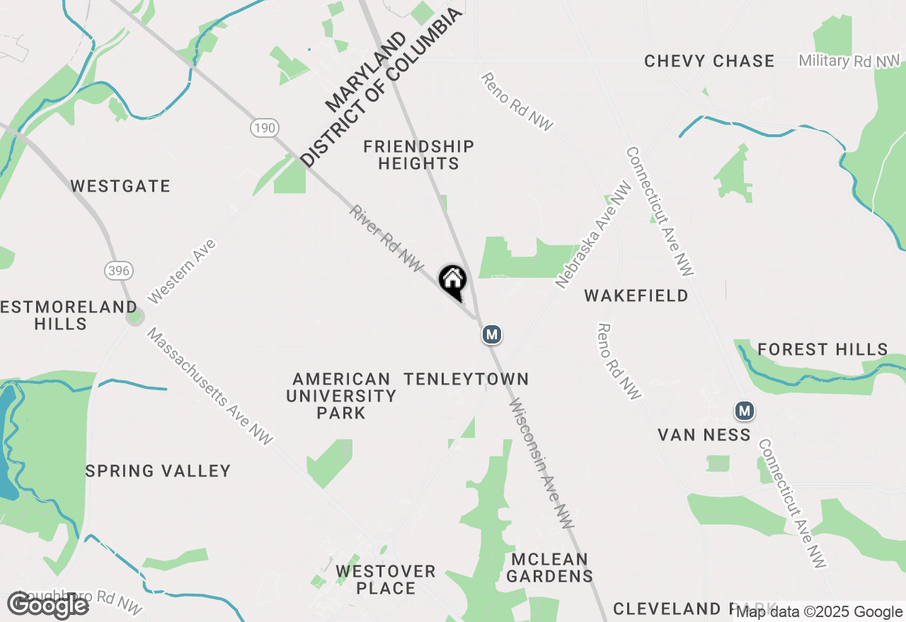 Map of 4545 42nd Street Nw, Washington, DC 20016