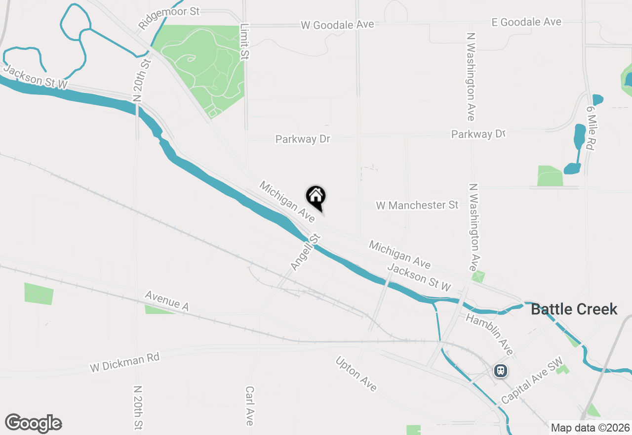 Map of 598 W Michigan Avenue, Battle Creek, MI 49037