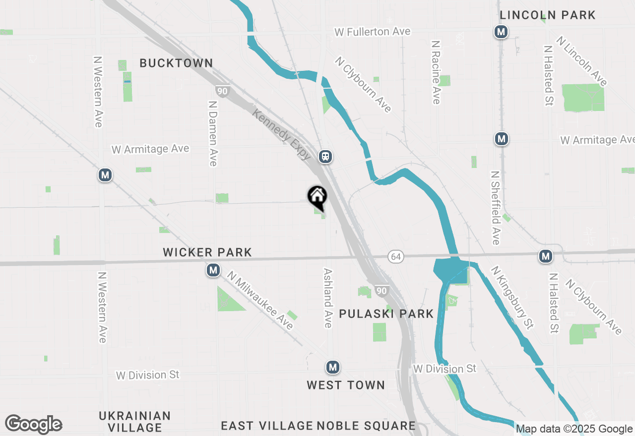 Map of 1725 N Marshfield Avenue, Chicago, IL 60622