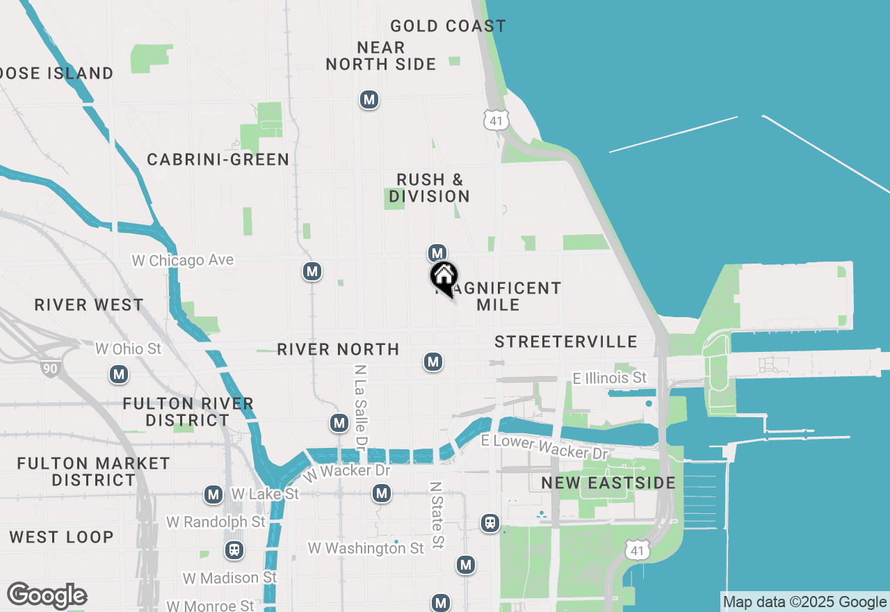 Map of 2 E Erie Street #3905, Chicago, IL 60611