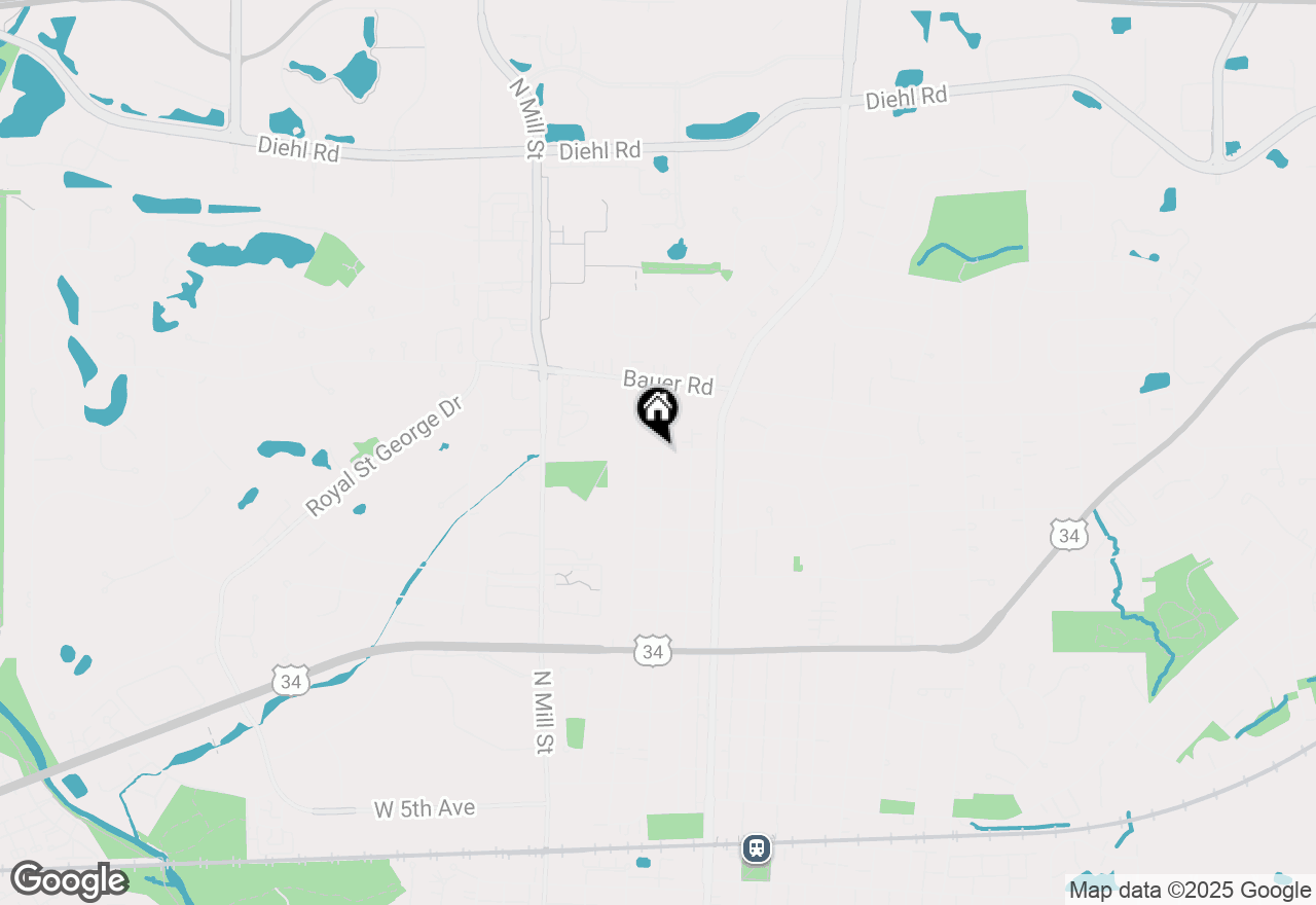 Map of 208 W 14th Avenue, Naperville, IL 60563