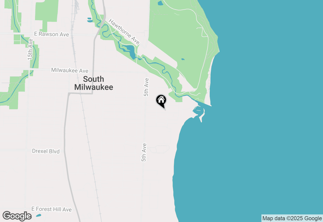 Map of 319 Marshall Ave, South Milwaukee, WI 53172