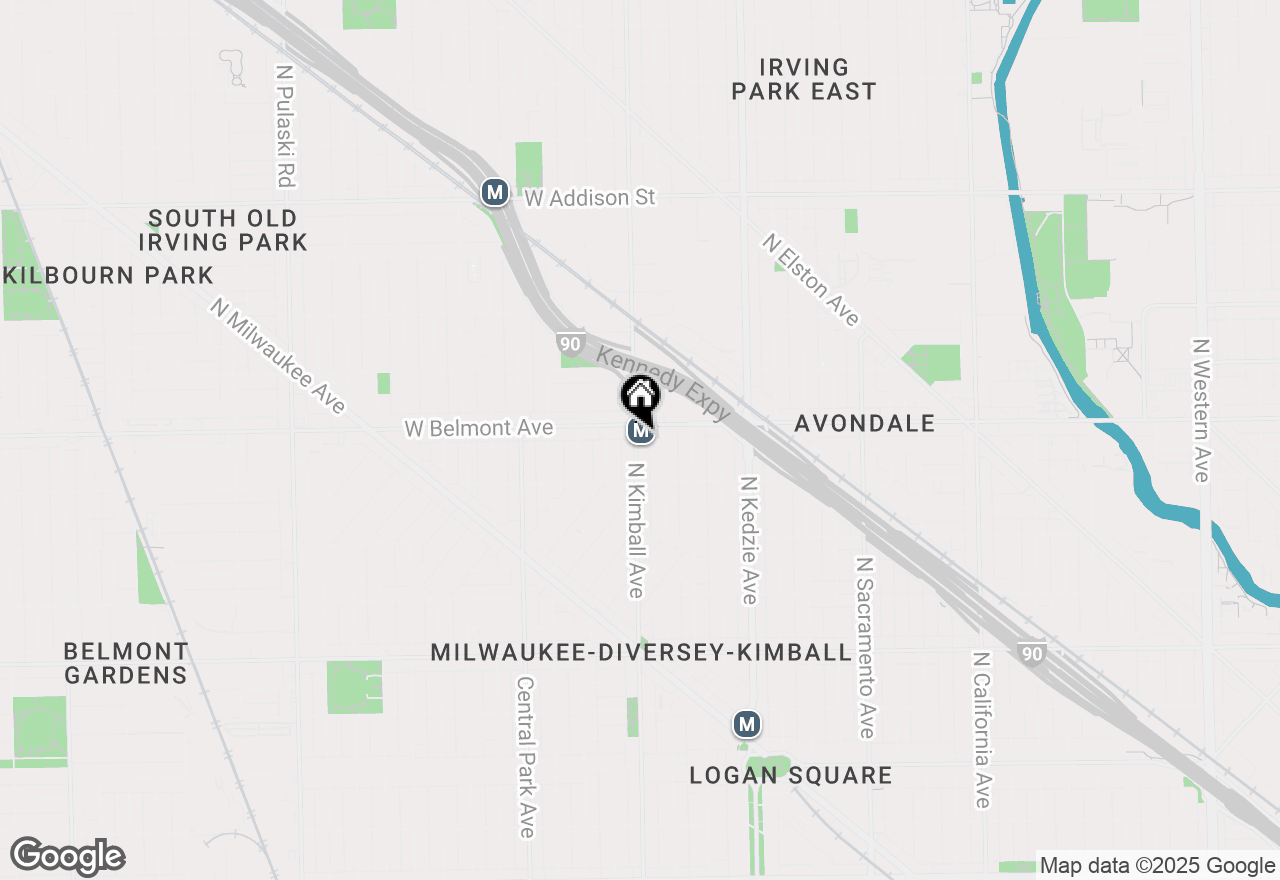 Map of 3147 N Kimball Avenue, Chicago, IL 60618