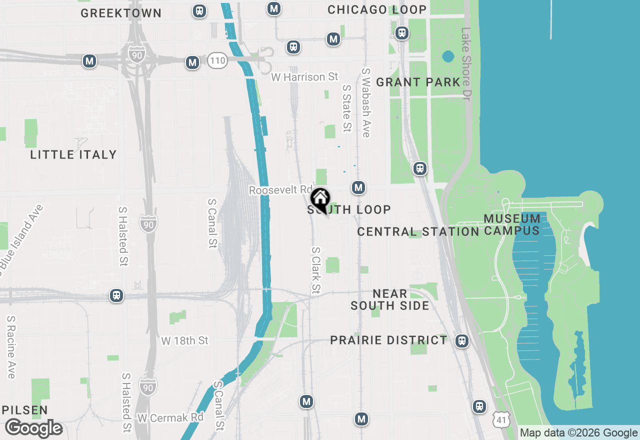 Map of 1312 S Federal Street #C, Chicago, IL 60605