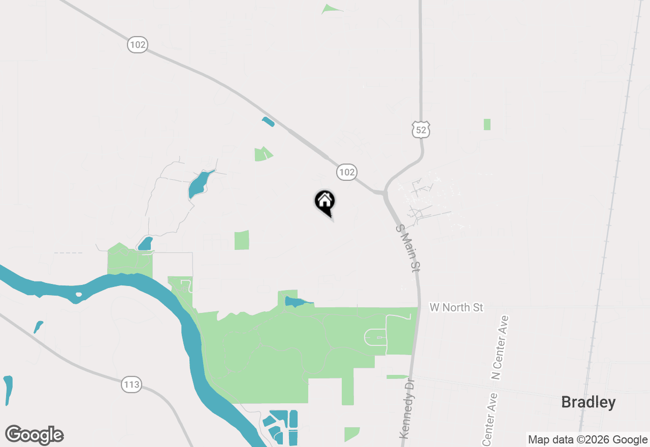 Map of 132 N Tetrault Avenue, Bourbonnais, IL 60914