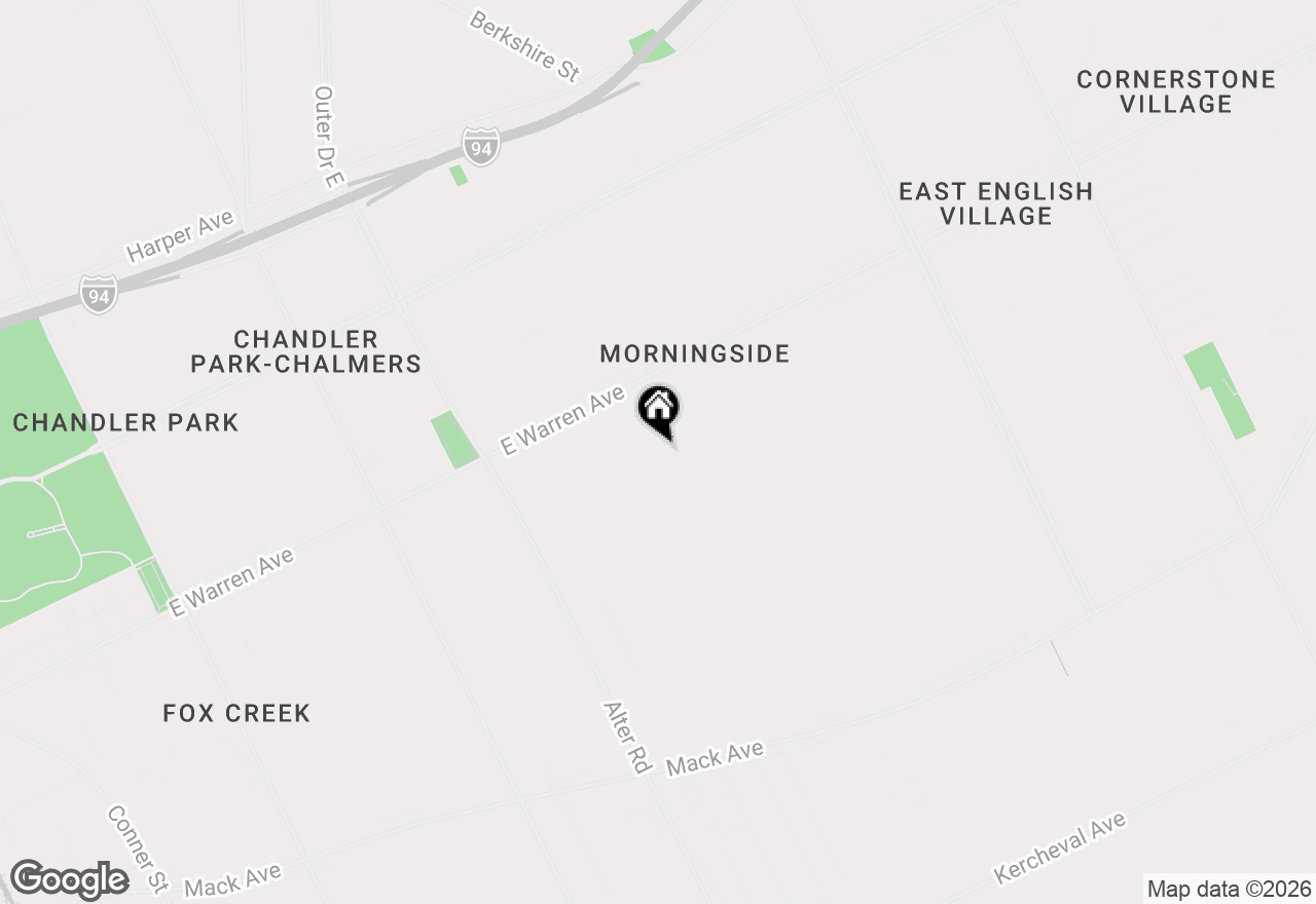 Map of 4696 Nottingham Road, Detroit, MI 48224