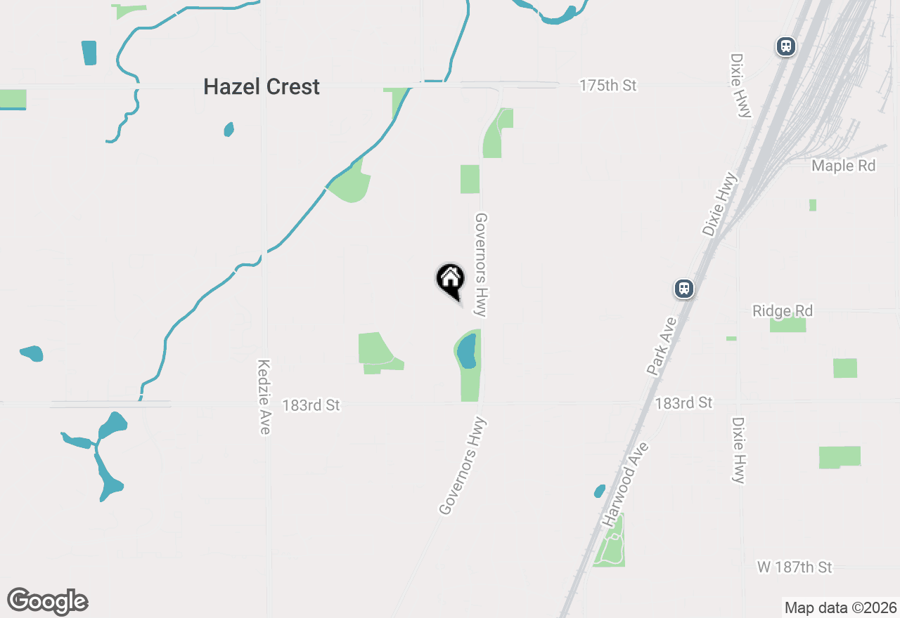 Map of 18050 Marlin Lane, Homewood, IL 60430