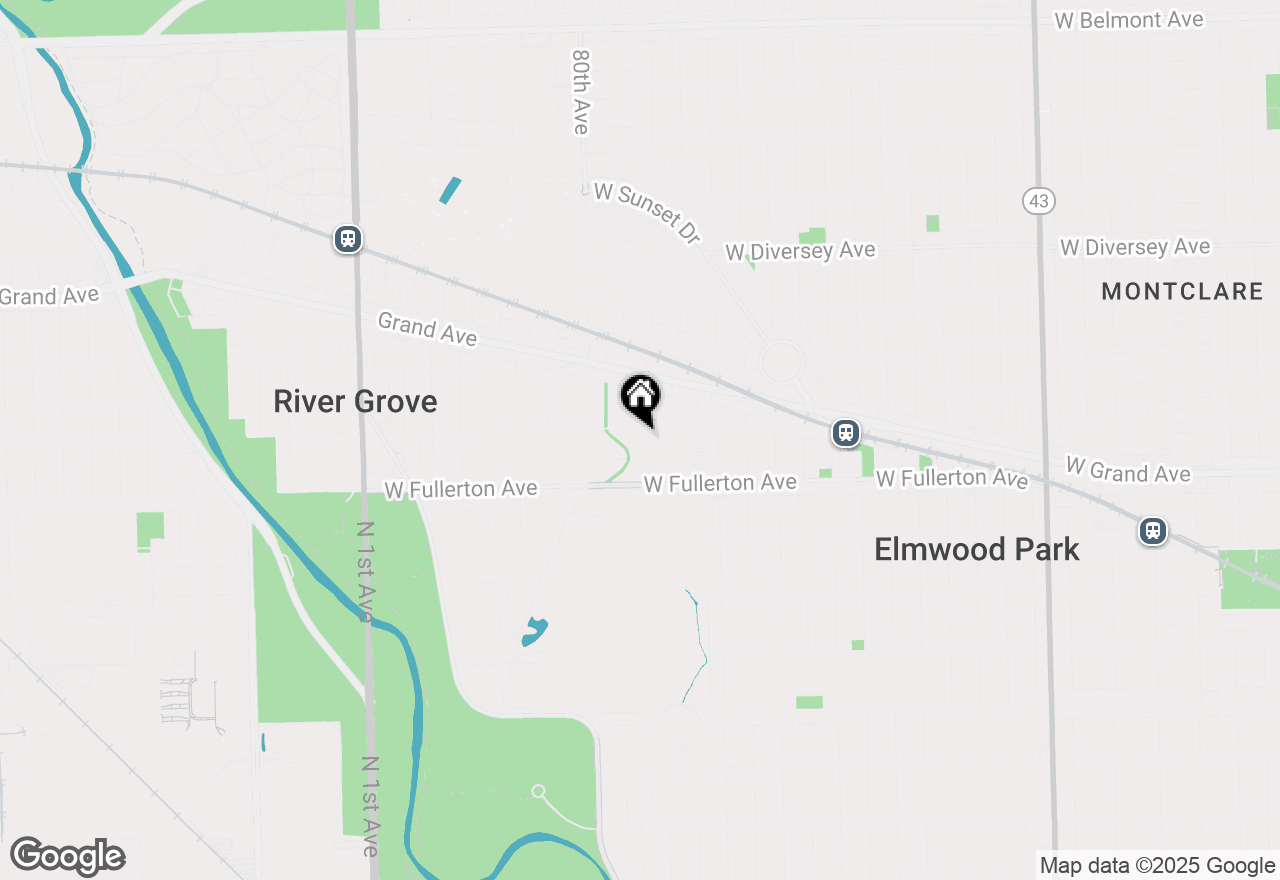 Map of 2434 N 79th Avenue, Elmwood Park, IL 60707