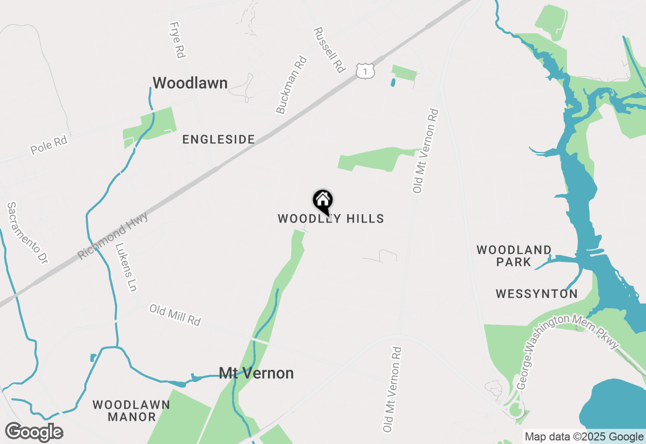 Map of 8600 Mount Zephyr Drive, Alexandria, VA 22309