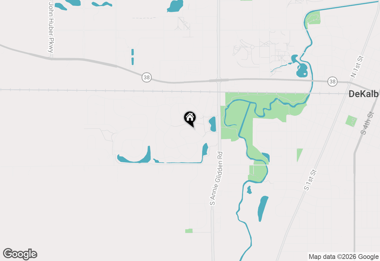 Map of 1282 Mason Street, Dekalb, IL 60115