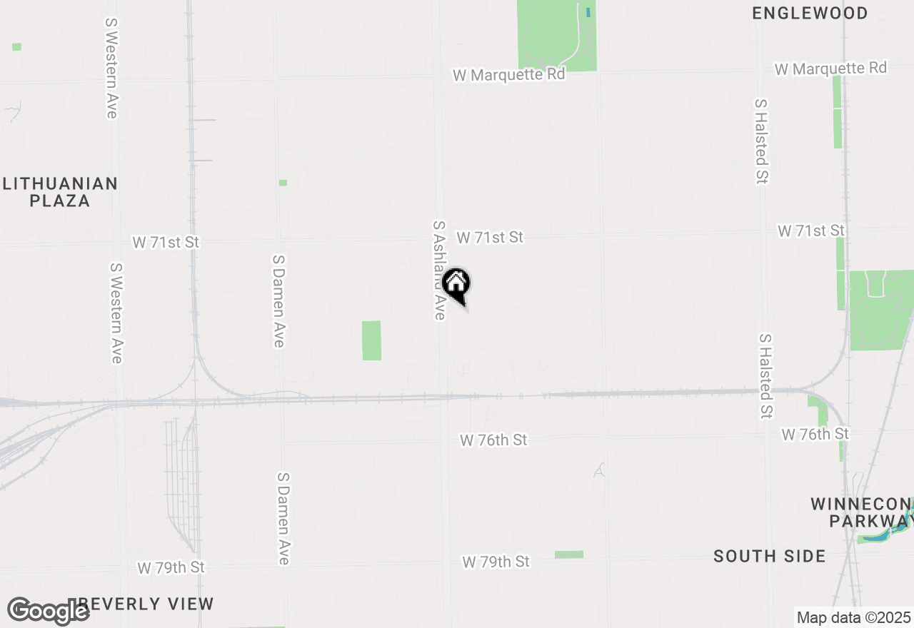 Map of (Address confidential), Chicago, Illinois 60636