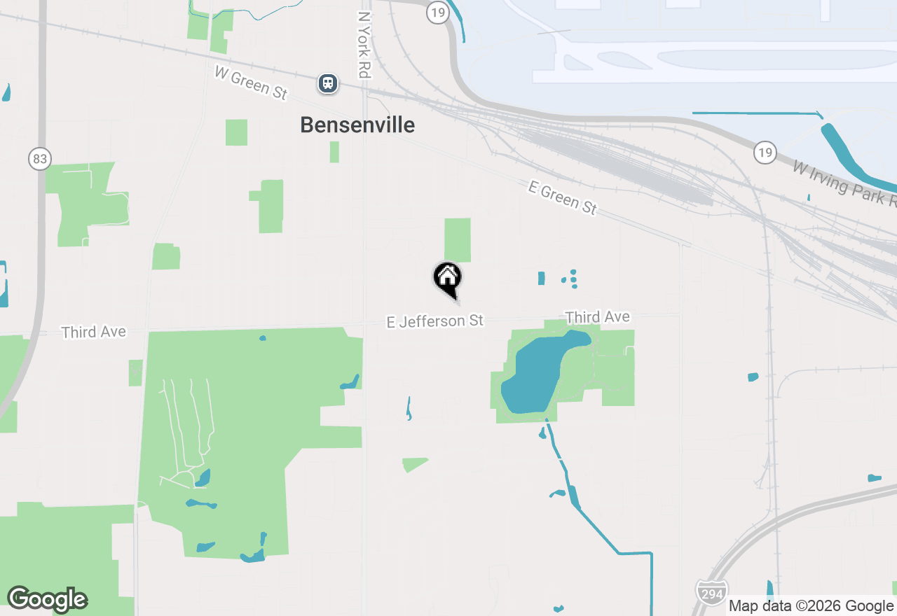 Map of 318 Virginia Street, Bensenville, IL 60106
