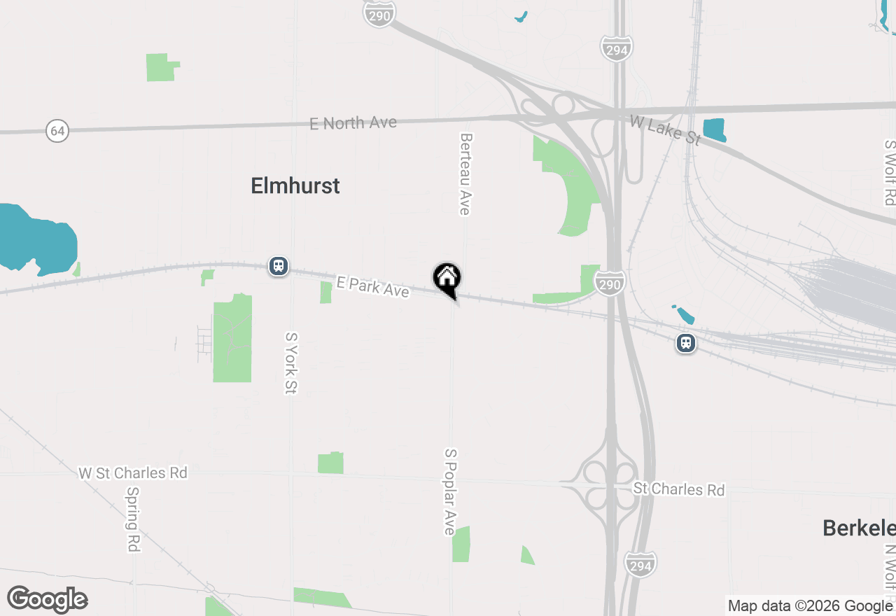 Map of 112 S Poplar Avenue, Elmhurst, IL 60126
