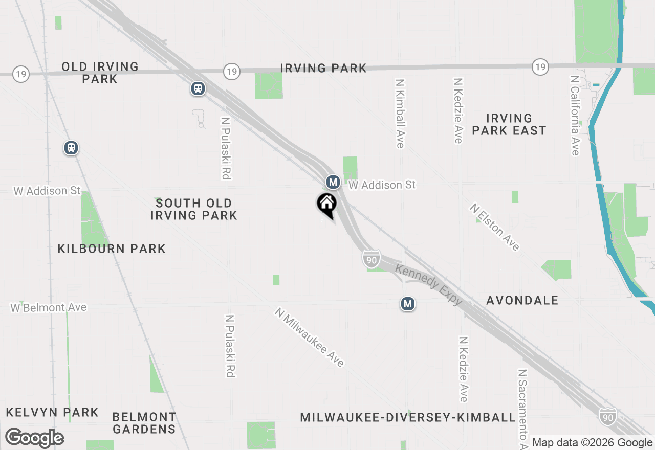 Map of 3438 N Monticello Avenue, Chicago, IL 60618