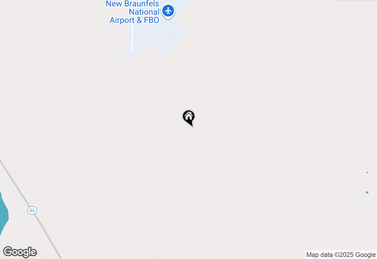 Map of 2592 Gideon Lane, New Braunfels, TX 78130