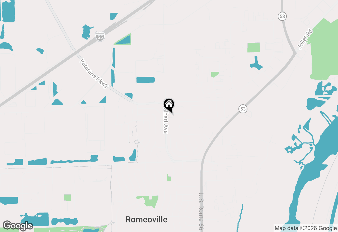 Map of 91 Rockledge Drive, Romeoville, IL 60446