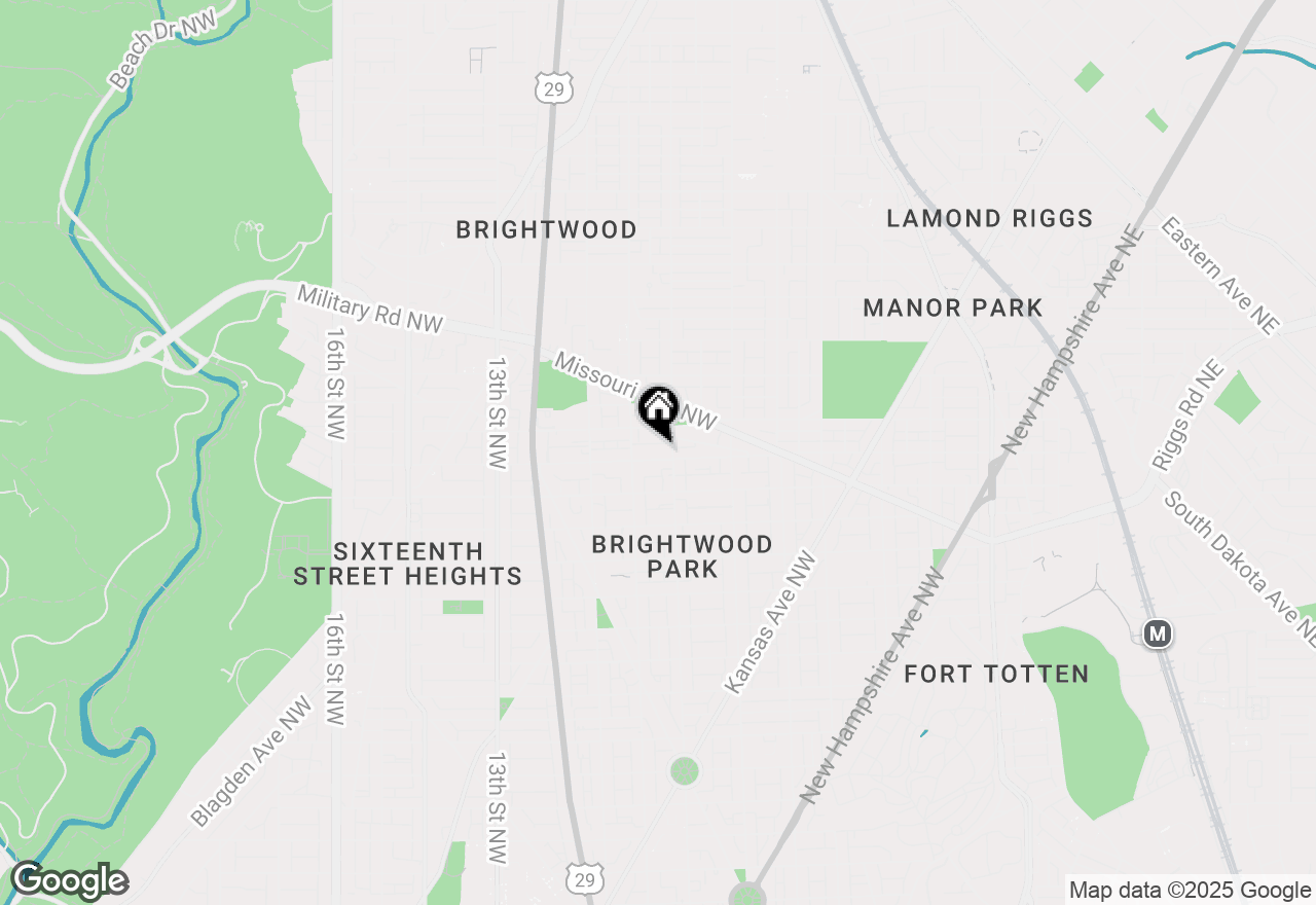 Map of 715 Longfellow Street Nw, Washington, DC 20011
