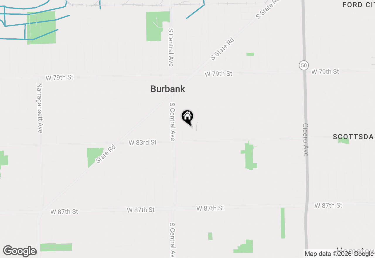 Map of 8210 Linder Avenue, Burbank, IL 60459
