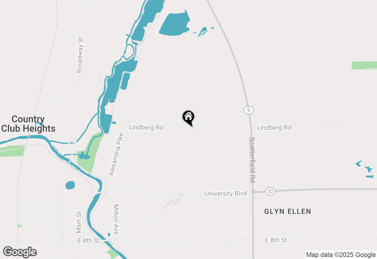 Map of 1343 Lindberg Road, Anderson, IN 46012