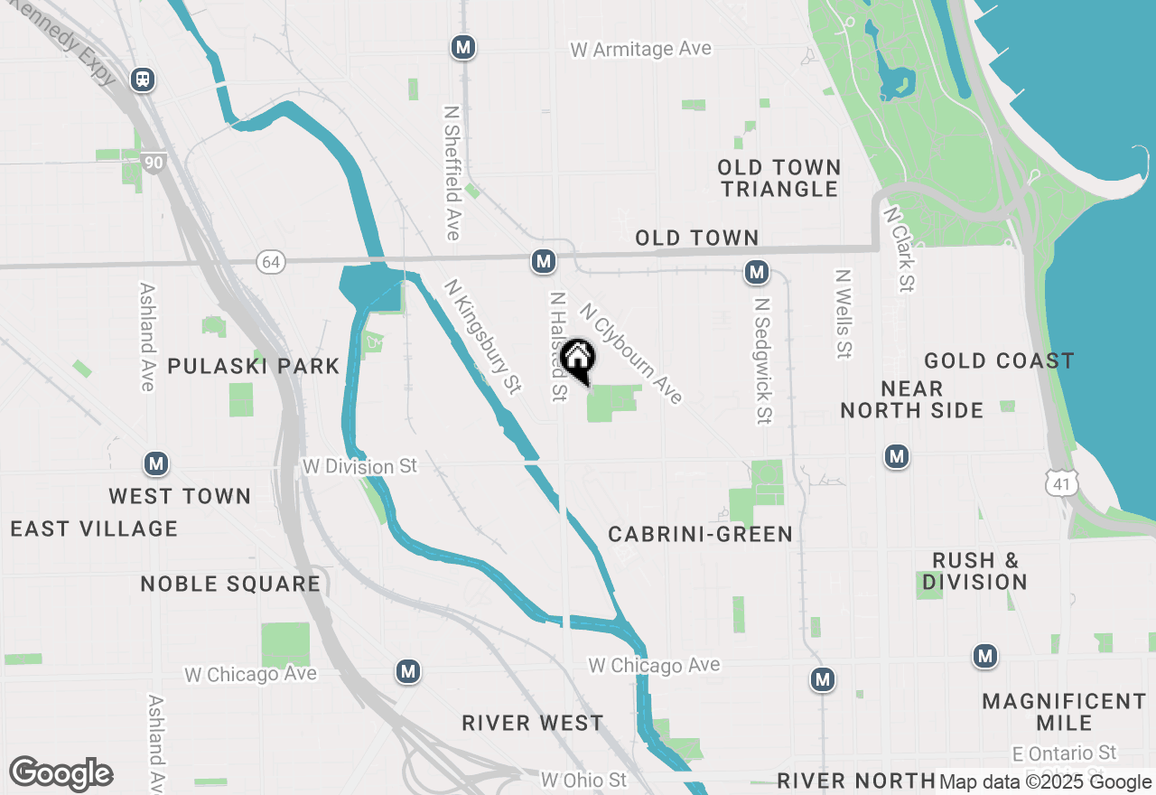 Map of (Address confidential), Chicago, Illinois 60610